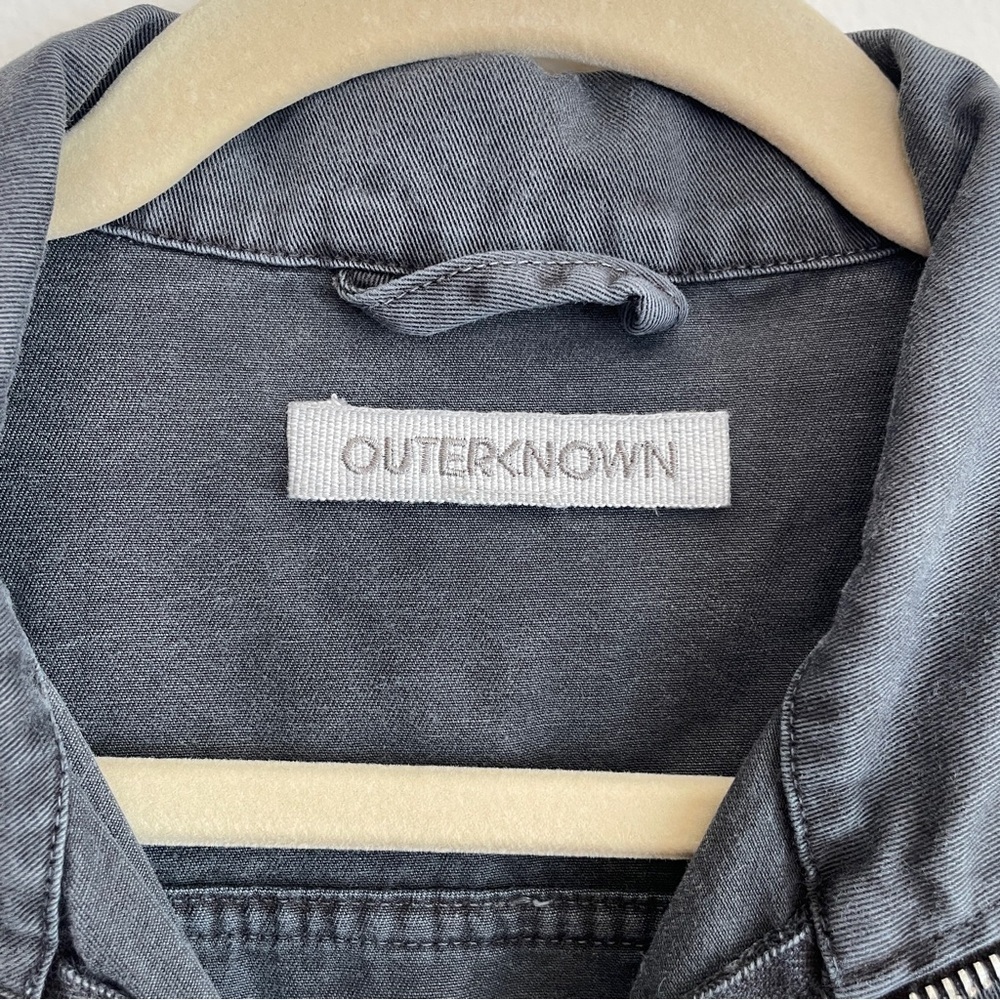 Outerknown Women Station Jumpsuit S Cotton Linen Blend Zip army utility coverall - Picture 4 of 16
